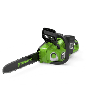 48V (2x24V)  brezkrtačna verižna žaga 36cm z 2x 4Ah baterijo in polnilnikom GD24X2CS36K4X